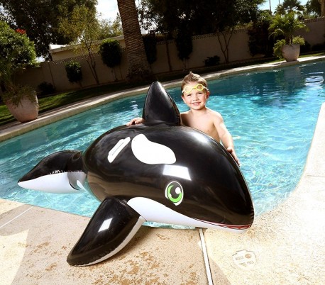 41009 Hinchable para niños en forma de ORCA gigante BESTWAY 203 x 102 cm
