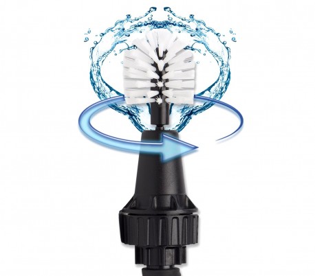Cepillo giratorio multiusos impulsado por agua WATER BRUSH limpieza de llantas