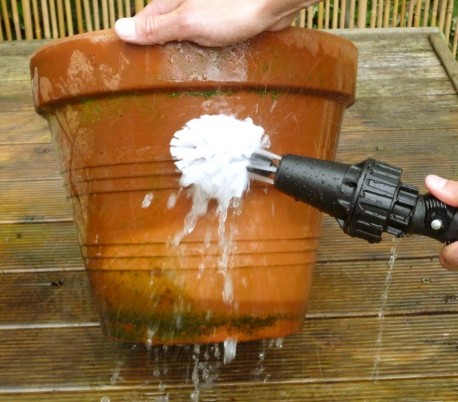 Cepillo giratorio multiusos impulsado por agua WATER BRUSH limpieza de llantas