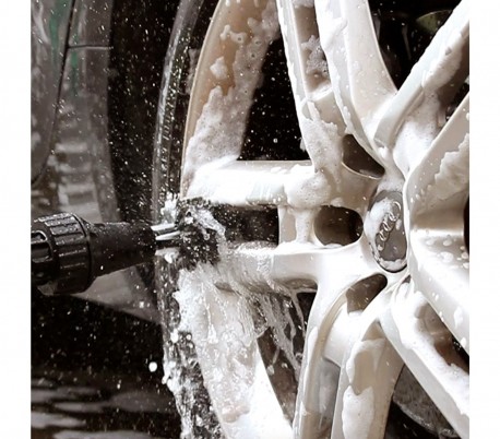 Cepillo giratorio multiusos impulsado por agua WATER BRUSH limpieza de llantas