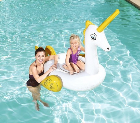 41104 Hinchable para niños en forma de Unicorno 165 x 145 cm