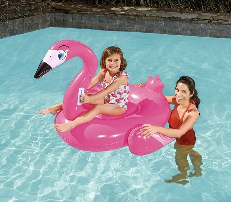 41103 Hinchable para niños en forma de Flamenco 135 x 119 cm