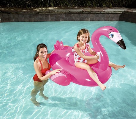 41103 Hinchable para niños en forma de Flamenco 135 x 119 cm