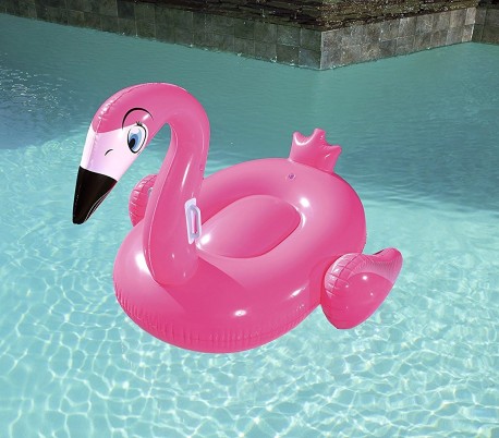 41103 Hinchable para niños en forma de Flamenco 135 x 119 cm