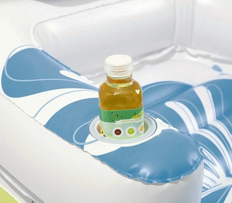 43128 Sillón y colchoneta BESTWAY Tiki Time Coolerz 175 x 107 cm con respaldo