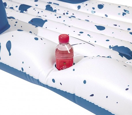 43130 Sillón colchoneta BESTWAY Coolerz 231x107cm con portavasos y respaldo
