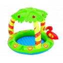 52179 Piscina de jungla BESTWAY on fondo inflable y cubierta 99x91x71 cm