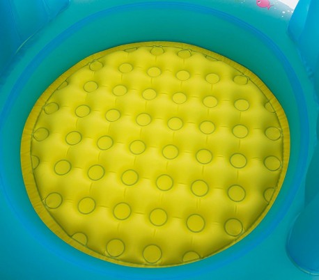 52219 Piscina de tortuga con fondo inflable paredes y cubierta 109x96x104cm