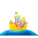 52211 Piscina inflable para jugar con barco timón y pez 140x130x104cm