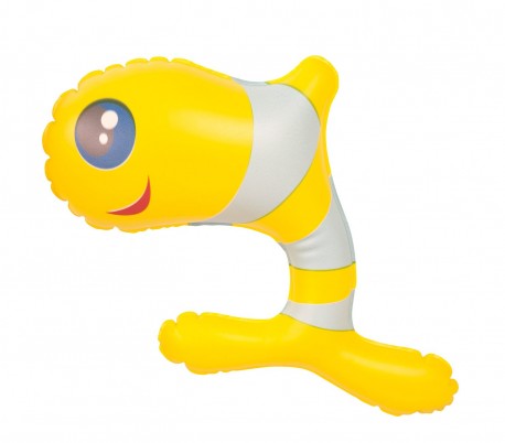 52211 Piscina inflable para jugar con barco timón y pez 140x130x104cm