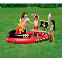 53041 Piscina Play Center Piratas con juegos y pistola de agua 190x140x96cm