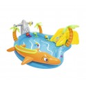53067 Piscina Play Center modelo Mar fondo inflable y tobogán 280x257x87cm