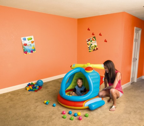 52217 Piscina Play Center forma de Helicóptero incluye 50 bolas 140x127x89cm