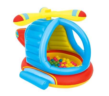 52217 Piscina Play Center forma de Helicóptero incluye 50 bolas 140x127x89cm