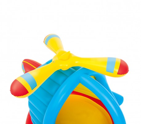 52217 Piscina Play Center forma de Helicóptero incluye 50 bolas 140x127x89cm