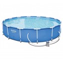 56595 Piscina Steel Pro Bestway con bomba de filtro diámetro 427 x 84 cm