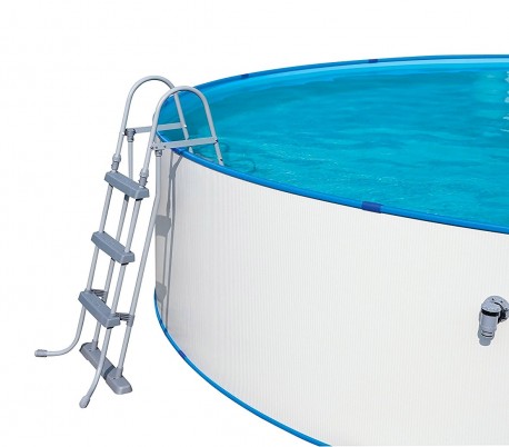 58330 Escalera Bestway para piscinas elevadas con 3 escalones 107 cm