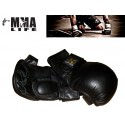 Guantes MMA entrenamiento con relleno lucha combate genuino cuero ajustable