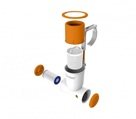 58462 Bomba de filtro Skiddatic 2574 l / h con filtro de cartucho Bestway