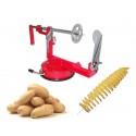 Pelador de patatas en forma de espiral de acero inoxidable pelador manual