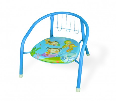 155352 Silla infantil diferentes colores metal con silbato 15kg max 36x34x35cm