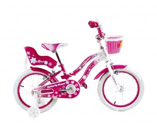 510156 Bicicleta BUTTERFLY FLOWER talla 16 bicicleta para niñas de 5 a 8 años
