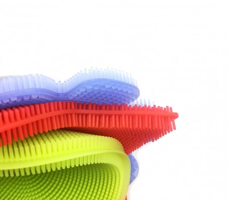 Juego de 3 esponjas de silicona BEST GRIP SPONGE con cerdas suaves de limpieza