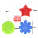 Juego de 3 esponjas de silicona BEST GRIP SPONGE con cerdas suaves de limpieza