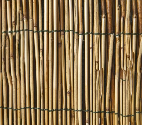 049101 Reja perimetral de bambú estera para sombrear 100 x 300 cm