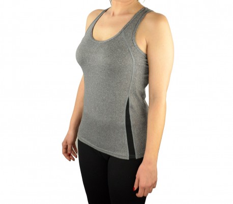 Pack de 4 camisetas sin mangas para mujer en tejido transpirable para fitness