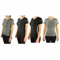 Pack 4 camisetas deportivas para mujer en tejido transpirable para fitness