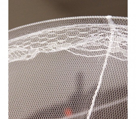 176740 Mosquitera para cama de cortina 60 x 250 x 1200 cm EVERTOP