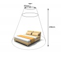 176740 Mosquitera para cama de cortina 60 x 250 x 1200 cm EVERTOP