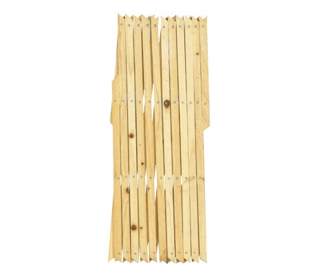 434013 Rejilla de madera extensible Welkhome 150x30 cm para las plantas