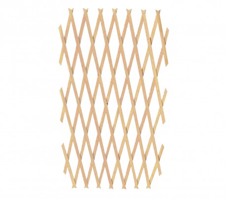 434013 Rejilla de madera extensible Welkhome 150x30 cm para las plantas