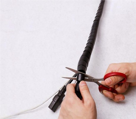 003018 Organizador para cables en aspiral Techmade de 2,5 mt agrupa y organiza