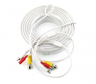Cable para la señal de audio y video de cámaras BNC RCA 30 metros