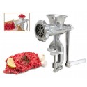 Picadora de carne con pinza de sujeción y manivela manual