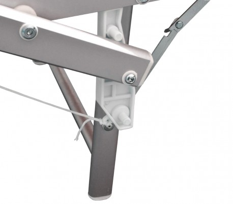 Tumbona de aluminio con sombrilla LUXURIOSA 180X60X40 cm color VERDE