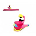 184592 Set de peluche motivo Loro con manta polar 100 x 75 cm dulçes abrazos