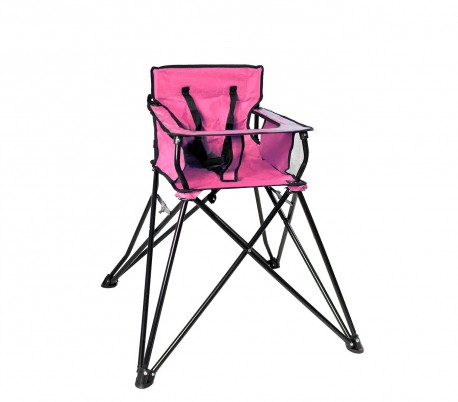 321546 Silla de camping para bebés ONSHORE con bolsa de transporte ROSA