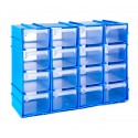 182468 Cajón organizador de plástico rígido  mod. SIMPLY BOX 16 cajones 182468 Cajón organizador de plástico rígido  mod. SIMPLY BOX 16 cajones