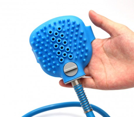 255470 Sistema de lavado para perros Pet Scrub con esponja y bomba de agua