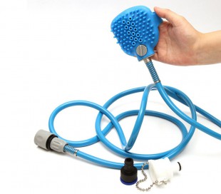 255470 Sistema de lavado para perros Pet Scrub con esponja y bomba de agua