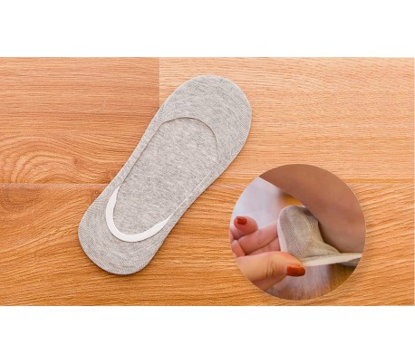 NY-700D Pack de 12 calcetines invisibles con tira de silicona antideslizante