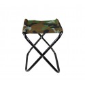 288351 Taburete plegable EVERTOP camuflaje 34 cm para camping montaña o mar