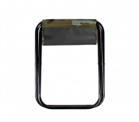 288351 Taburete plegable EVERTOP camuflaje 34 cm para camping montaña o mar