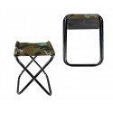 288351 Taburete plegable EVERTOP camuflaje 34 cm para camping montaña o mar