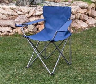 480718 Silla plegable con portavasos JOY SUMMER playa camping piscina AZUL 2