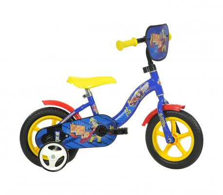 Bicicleta para niños DINO BIKE 108 L-SIP talla 10 SAM IL POMPIERE edad 2-4 años